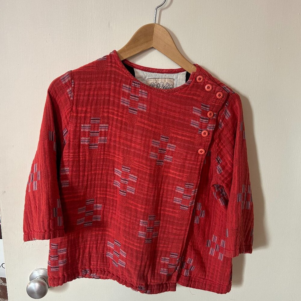 Ace&Jig Promenade Wrap Top in Jolie and Biscotti, M